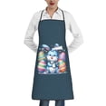 thumbnail image 2 of Funny Easter Apron for Women Men - Cute Bunny & Eggs Kitchen Apron with Pockets - Waterproof Cooking Bib for BBQ Baking Gardening Cafe, Easter Decor 2026, Easter Bunny Accessories, Hostess Gift Ideas, 2 of 9