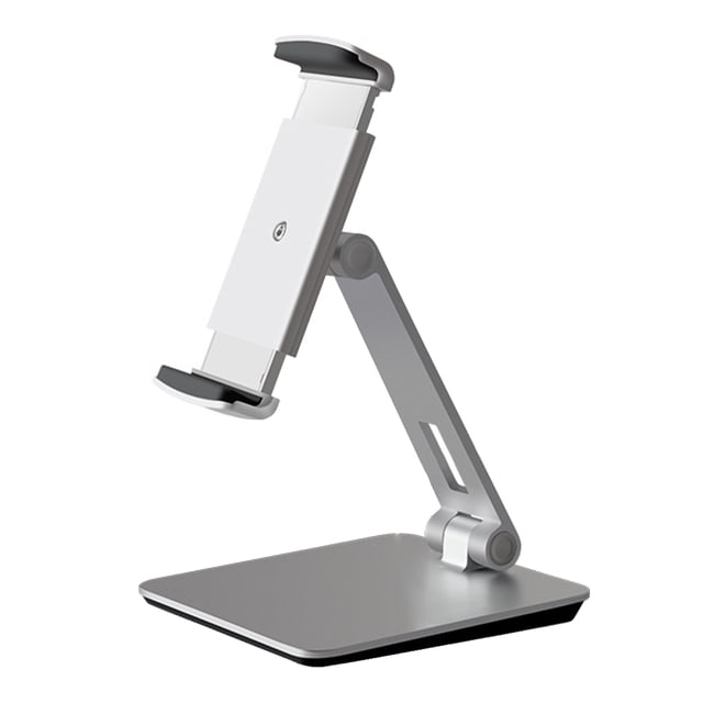 Soporte universal para teléfono inteligente y tableta Soporte de montaje en escritorio de aleación de aluminio 360 Degreen Soporte de repuesto para iPad iPhone Vogacara PJ7726-01