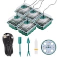 thumbnail image 1 of Storage Case Seed Starter Kits Fill Light 5 Sets Of Seedling With Lamp Durable Plastic Gardening Tools Nursery Pot, 1 of 24