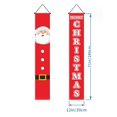 thumbnail image 2 of (Estilo 3) Decoraciones navideñas para porche, pancarta de Feliz Navidad, bienvenida, porche navideño rojo brillante, colgante para el hogar, la pared, la puerta, decoración de fiesta, 2 of 4