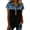 Black, variant on Womens Tops Short Sleeve Summer Tops For Women Casual Printed Round Neck Womens T Shirts