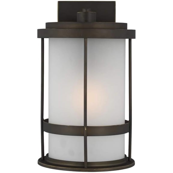 Open Box Generation Lighting 8690901 Wilburn 14" Tall Outdoor Wall Sconce - Bronze