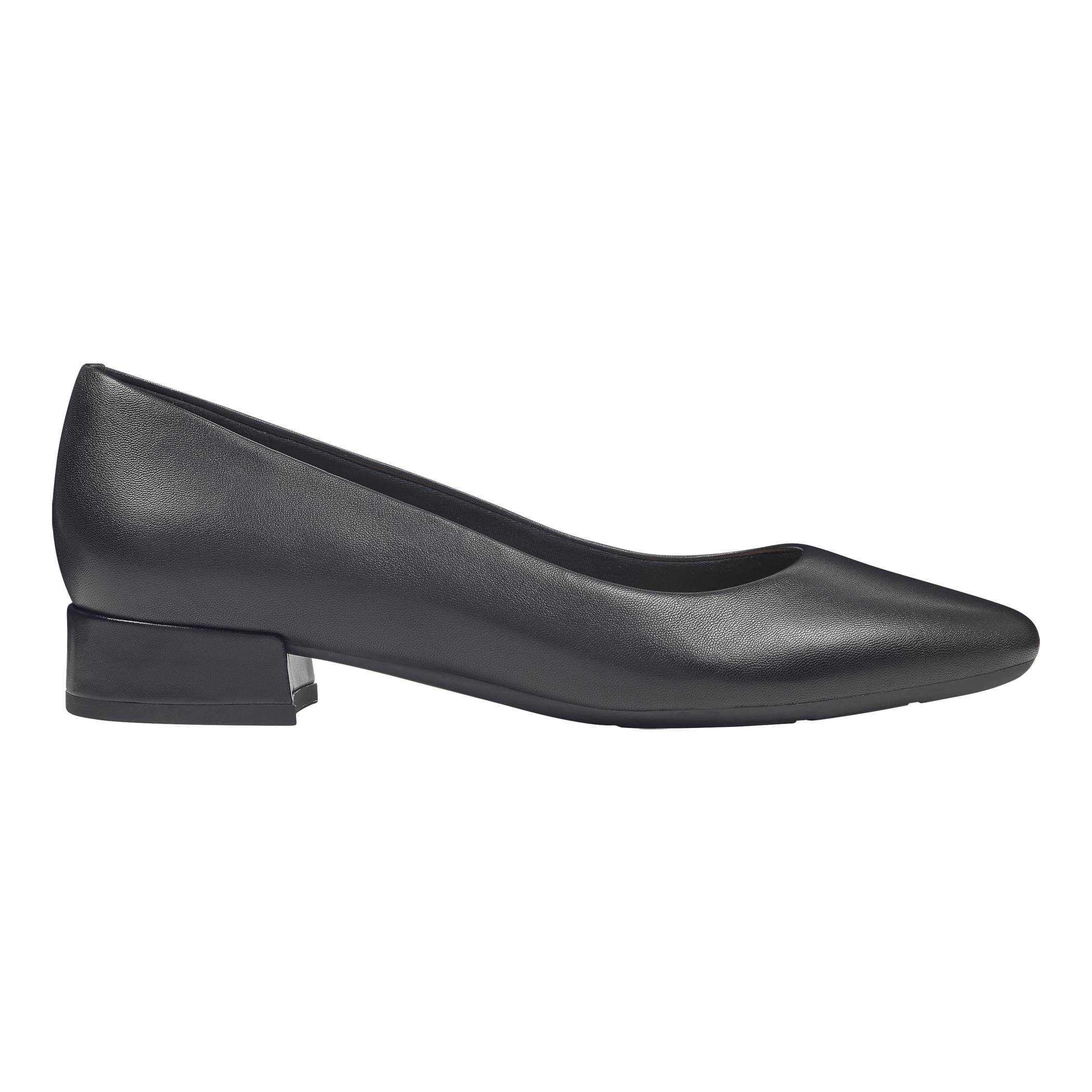 Easy Spirit Women's Caldise Pumps in Black Leather, 6 W US Walmart Canada
