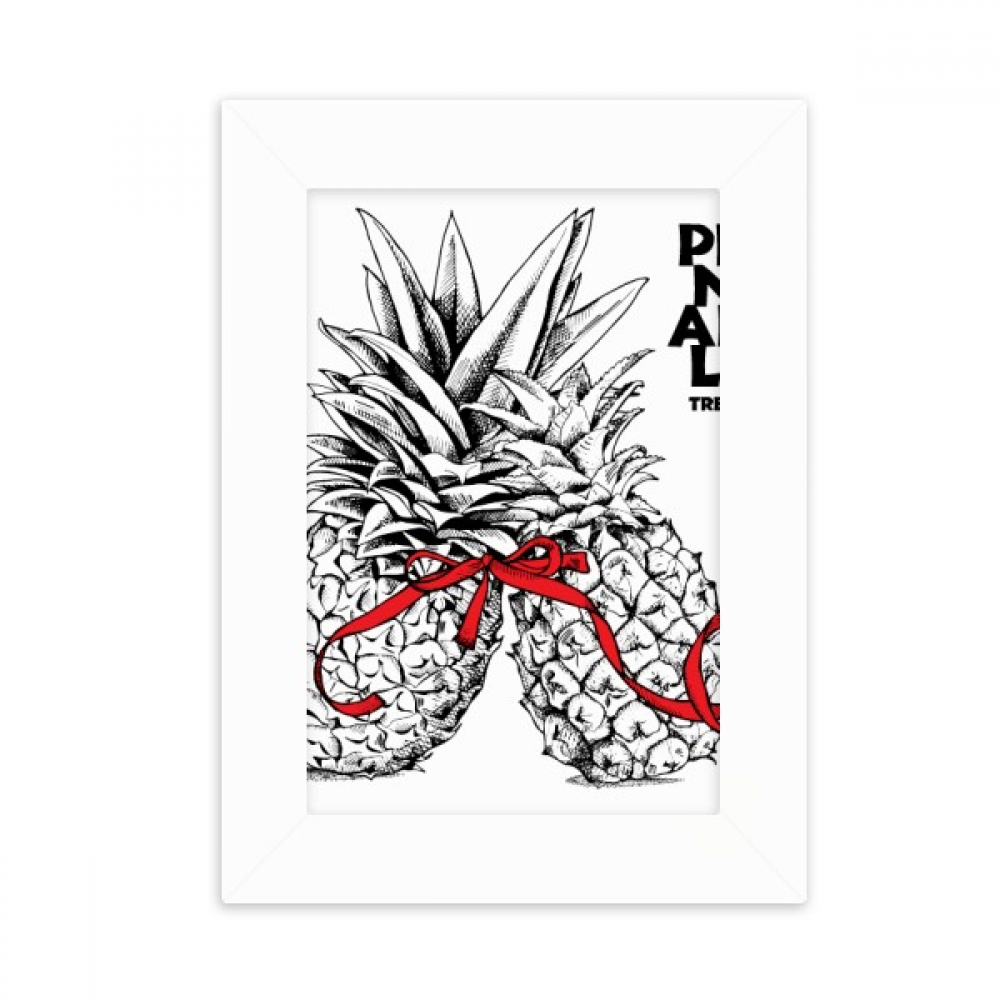 Pineapple Couple Trend Tropical Fruit Desktop Photo Frame Picture