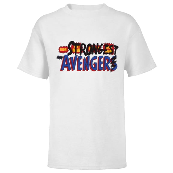 Marvel Studios Thor: Love and Thunder Strongest Avenger - Short Sleeve T-Shirt for Kids - Customized-White