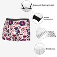 thumbnail image 3 of Fotbe Skull lips record Guitar Calzoncillos Tipo Boxer con Bolsa de Soporte Total para Hombre, X-Temp Fresco, Transpirable y de Secado Rápido-Small, 3 of 5