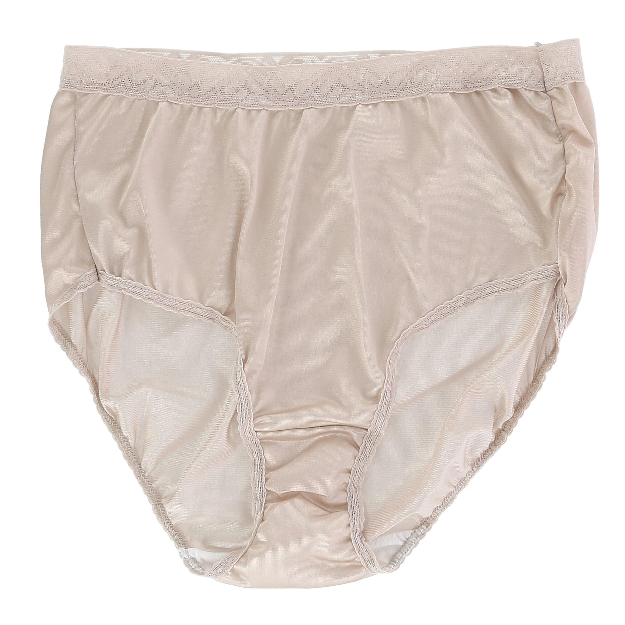Fruit of the Loom Women`s 6Pack Nylon Brief Panties, 9, Assorted