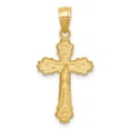 thumbnail image 4 of 14K Yellow Gold Charm Pendant Themed 25 mm 13 Small Crucifix, 4 of 4