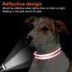 thumbnail image 5 of Collar de nailon para perro con tira reflectante, collar clásico acolchado para perros medianos, rosa, talla M, 5 of 5