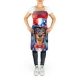 thumbnail image 2 of Carolines Treasures DAC5699APRON 30 x 27 in. Dachshund Patriotic American Apron, 2 of 5