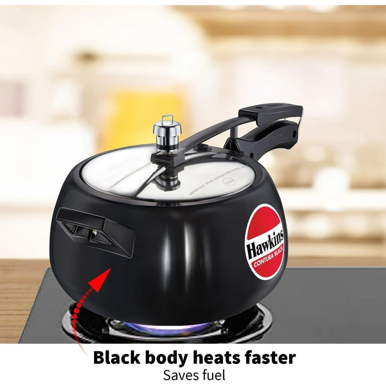 Hawkins CB50 Hard Anodised Pressure Cooker 5 Liter Walmart