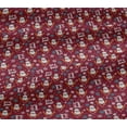 thumbnail image 4 of oneOone Cotton Jersey Bright Crimson Red Fabric Christmas Dress Material Fabric Print Fabric By The Yard 58 Inch Wide-RE, 4 of 4