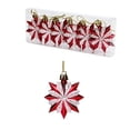 thumbnail image 3 of Cadancy Christmas Ornaments Tree Hanging Stars Baubles Holiday Decoration Shatterproof Balls Pendant Festive Party Supplies Seasonal Home Indoor Mantel Fireplace Window Decor, 3 of 7