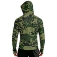 thumbnail image 7 of Havenx Mens Uv Protection Fishing Jackets Camo Long Sleeve Full Zip Jacket Thumbhole Hooded Hoodie Jacket Fishing Casual Summer Lightweight Hiking Blouse,Green S, 7 of 7