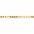 thumbnail image 3 of 14K Yellow Gold Jbsp's 5.25mm Flat Figaro Chain (24 X 5.25) Made In South Africa 1235-24, 3 of 5