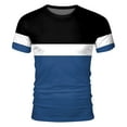 thumbnail image 4 of Sngxgn Men's Short Sleeve T-Shirt Performance Activewear(Blue,XXL), 4 of 4