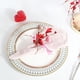 thumbnail image 4 of Anillos románticos de servilleta con flores artificiales en forma de corazón para la decoración de la mesa de bodas, aniversarios y San Valentín, 4 of 9