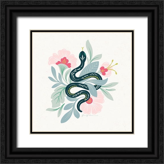 Graham, Gia 12x12 Black Ornate Wood Framed with Double Matting Museum Art Print Titled - Lush Life III