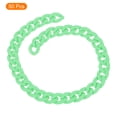 thumbnail image 3 of Unique Bargains 50Pack Acrylic Linking Chain Rings, 23mm Plastic C-Clips for DIY, Light Green, 3 of 7