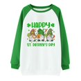 thumbnail image 4 of Tponi St Patricks Day Shirts Crew Neck Top Long Sleeve Shamrock Multicolor Saint Patricks Day Shirts Clearnce M, 4 of 4