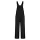 thumbnail image 4 of Ceisia Men's Denim Bib Overalls Loose Fit Solid Color Work Pants with Multi Pockets Black XL Gifts, 4 of 6