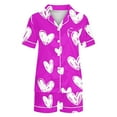 thumbnail image 5 of Vetsdori Womens Soft Pajama Sets Valentines Gifts for Girlfriend Sleepwear Valentines Day 2 Pieces Loungewear Holiday Pajamas for Women Spring,Hot Pink, 5 of 5