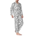 thumbnail image 2 of Wukai winter Ski Element Men's Long-Sleeve Pajama Set - Comfortable Sleepwear with Button-Down Shirt and Pants-XX-Large, 2 of 6