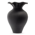 thumbnail image 2 of Ruffle 12 Inch Decorative Vessel Black Black, 2 of 3