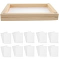 thumbnail image 1 of WRITWAA 21Pcs Set DIY Papermaking Screen for Family Activities White, 1 of 6