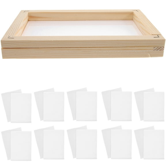 FELTECHELECTR 21Pcs/Set Diy Paper Making Kit Handmade Paper Frame For Diy Activities And Family Time