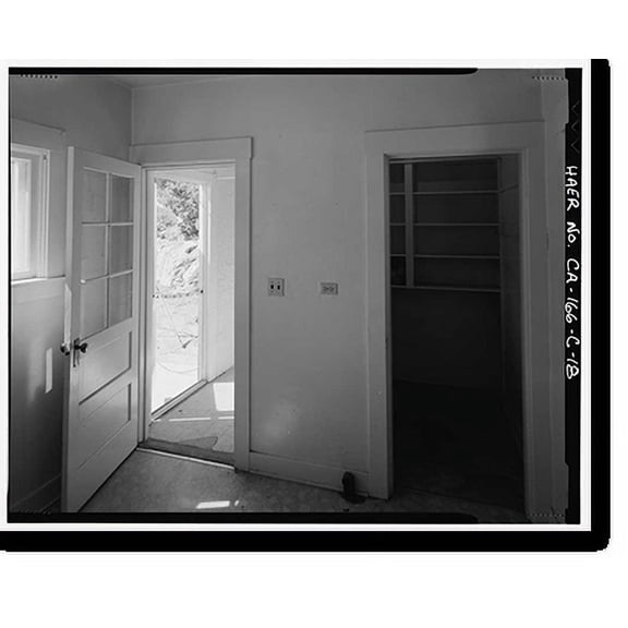 Historic Print, Rush Creek Hydroelectric System, Worker Cottage, Rush Creek, June Lake vicinity, Mono County, CA - 37, 16" x 20"