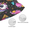 thumbnail image 3 of Pofeuu Cat Icecream Print Polyester Microfiber Plush Pillowcases, Super Soft and Cozy Pillow Case Covers with Envelop Closure（Pillow core not included）-14"x20", 3 of 6