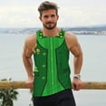 thumbnail image 6 of Rateoe St Patrick's day Pattern Sleeveless Gym Shirt Muscle Tee Breathable Workout Shirt Slim-Fit Tank Quick Dry Fit Muscle Tank Top Bodybuilding Sleeveless T Shirt-XX-Large, 6 of 7