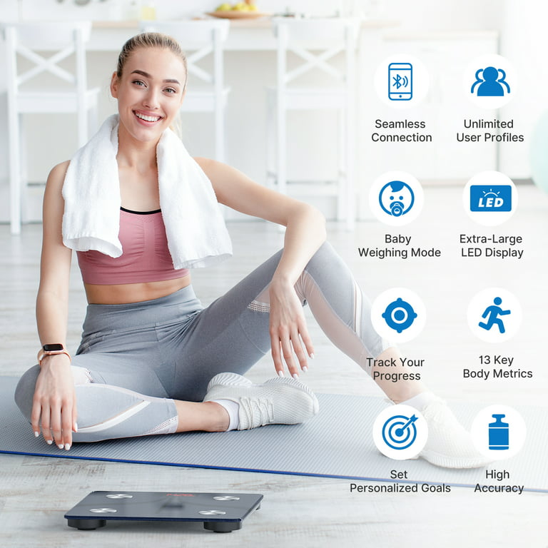 RENPHO Larger Size Bluetooth Smart Scale for Body Weight with Smart App 