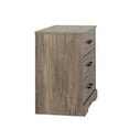 thumbnail image 4 of Prepac Rustic Ridge Farmhouse Nightstand Bedside Table, Brown Nightstand for Bedroom, End Table with 3 Drawers 16.25"D x 27.5"W x 26.75"H, DDNR-1603-1, 4 of 12
