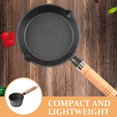 thumbnail image 4 of OUNONA Limited Countertop Space Small Frying Pan Black Compact Design 1Pcs Kitchen Accessory, 4 of 7