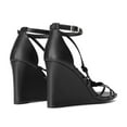 thumbnail image 3 of DREAM PAIRS Women's Strappy Wedge Sandals – Sleek & Comfortable Height, 3 of 5