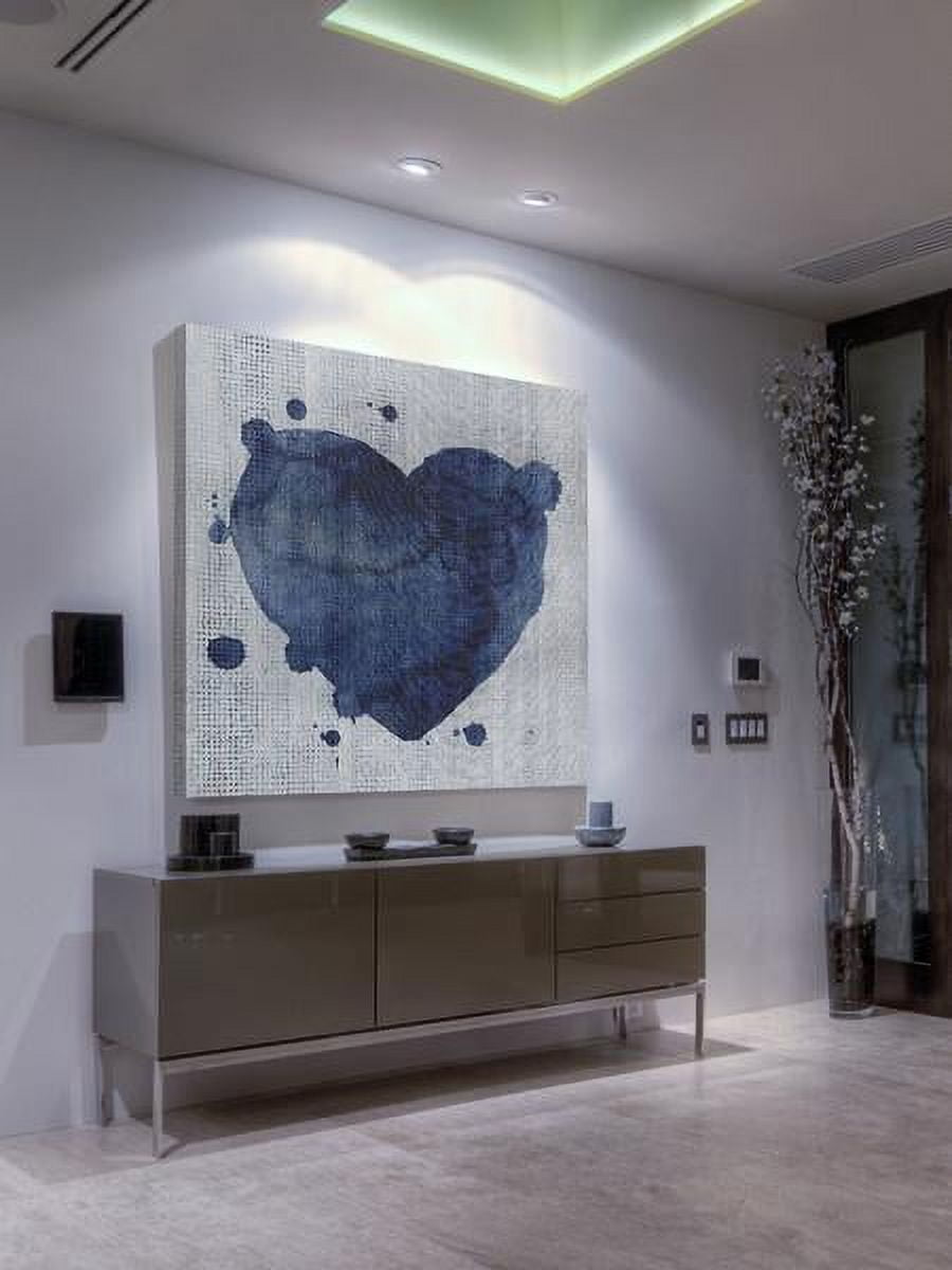 "Blue Heart" Painting Print on Wrapped Canvas