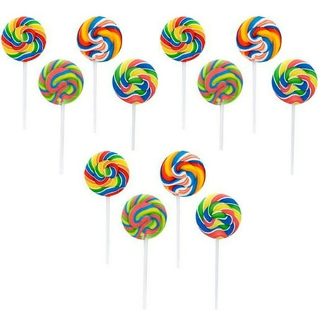 Round Lollipop - Swirl Lollipop (12-pack) - Party Supplies