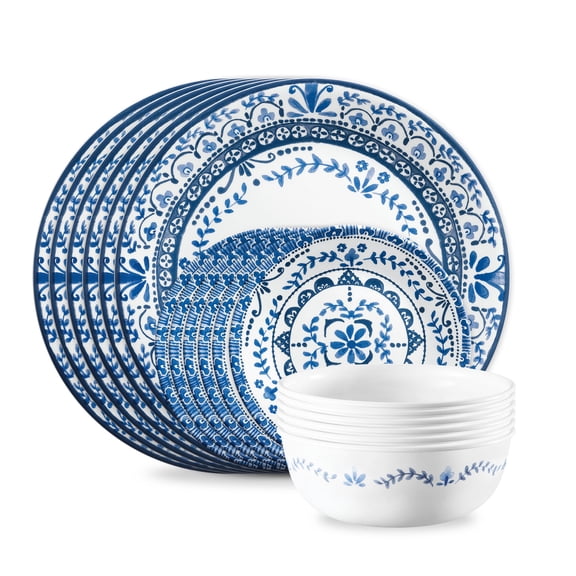 Corelle Portofino 16-Piece Glass Dinnerware Set (Service for 4)