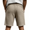 thumbnail image 5 of Waffle Shorts Mens Casual Elastic Waist Drawstring Summer Beach Vacation Yoga Golf Shorts with Pockets Khaki XL, 5 of 5