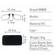thumbnail image 2 of Gafas de lectura sin patillas con pinza nasal y estuche ultrafino, 2 of 5