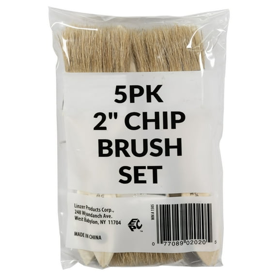 2" Chip Brush Set-5 Pack