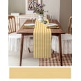 thumbnail image 6 of Yellow Orange Striped Burlap Cotton Table Runner 13x48 Inches Long, Farmhouse Simple Abstract Lines Farmhouse Table Runners, Outdoor Dining Tablecloths Decor for Baby Shower/Party/Wedding, 6 of 6