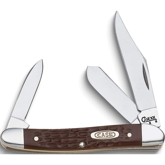 Fashion Case Synthetic Brown Medium Stockman Pocket Knife (4.5 X 1.63) Made In United States gm541