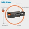 thumbnail image 4 of Kit de Crimpadora Cable Coaxial para RG59 y RG6. Pelacables con 10 Conectores F, 4 of 5
