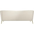 thumbnail image 3 of Pemberly Row Modern / Contemporary Upholstered Cream Velvet Sofa, 3 of 5