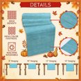 thumbnail image 6 of Table Runner 108 Inches Long, Pure Color Decorative Table Runner for Party Wedding Home Decor, Contemporary Simple Linen Texture Turquoise Dresser Scarves for Bedroom Kitchen Tables Decor 13x108 Inch, 6 of 9