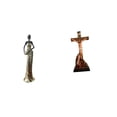 thumbnail image 1 of Figura africana, estatua de la Madre María, cruz de Jesús, figura de escritorio, artesanía de resina con detalles elegantes, adecuada para el hogar, l, 1 of 8