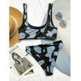 thumbnail image 2 of Ruziyoog Womens Swimsuits Print 2 Piece Cute Swimsuits for Teen Girls Bikinis Set Gray M, 2 of 3